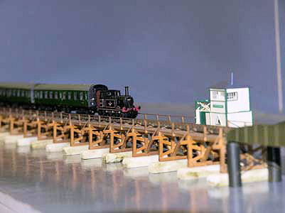 N Gauge Model of Langston Bridge Hayling Island 